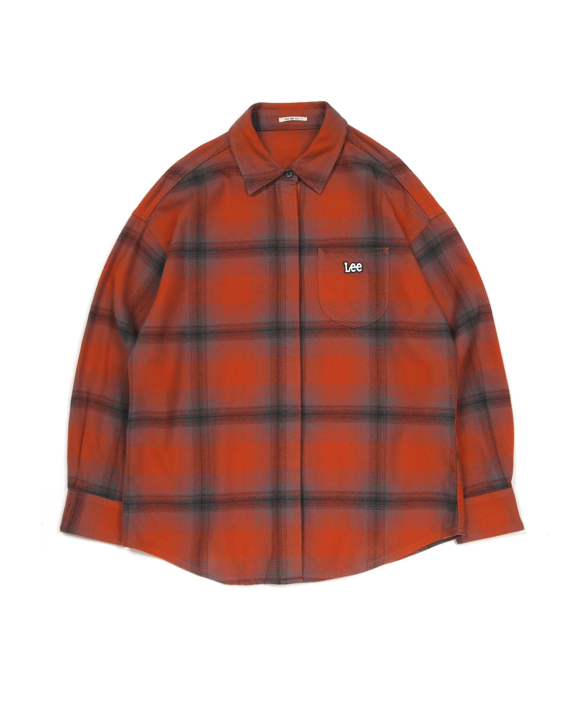 Plaid Print Chest Pockets Buttoned Shirt
